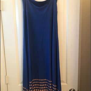 Lularoe Maxi skirt in royal blue